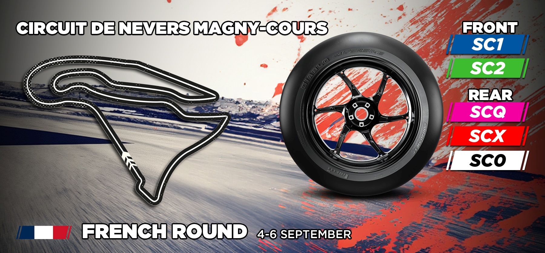 Pirelli at Magny-Cours with the softest solutions in the range