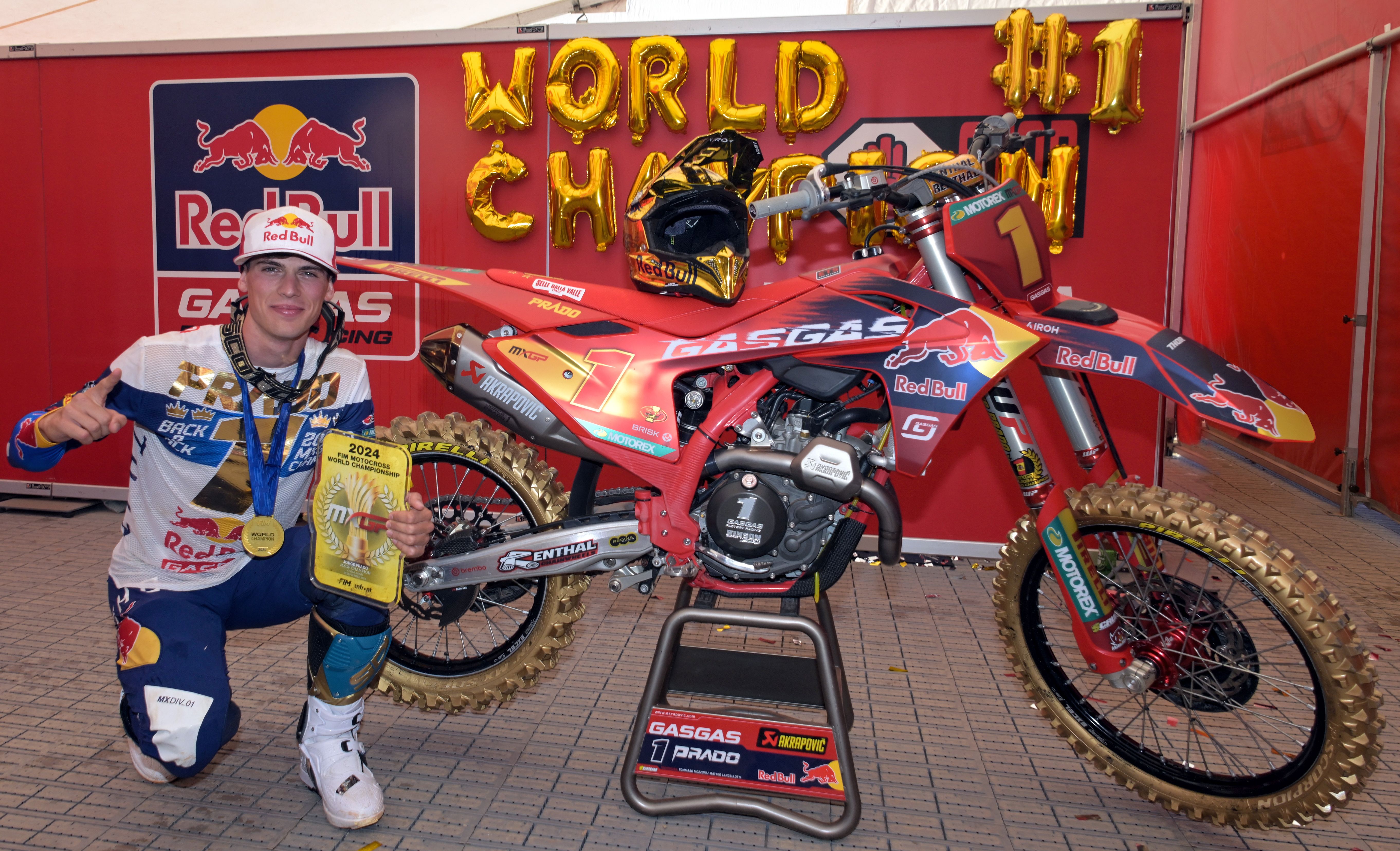 Pirelli wins its 82nd Motocross World Championship title with Jorge Prado