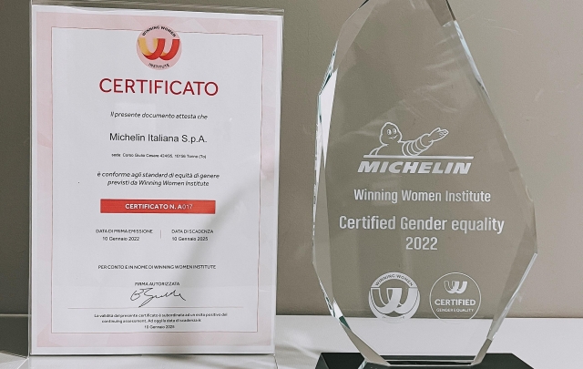 Michelin Italiana S.p.A. ottiene la certificazione Gender Equality