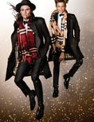 James Bay and Romeo Beckham in the Burberry Festive Campaign shot by Mario Testino