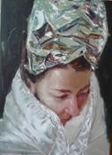 01_Teodora Axente, Becoming 4, 2012, Oil on canvas, 13.8 x 9.8 in (35 x 25 cm)