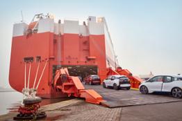 Shipping BMW i models at the Port of Bremerhaven, Germany