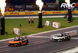 Tom Kristensen (DNK) beats David Coulthard (GBR) driving the VUHL 05 during the Race of Champions on Saturday 21 January 2017
