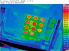 Infrared view of BepiColombo materials UV testing.jpg esa