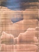 Matteo Montani, Ad Vesperum #5, 2017,  olio e polveri su carta abrasiva montata su tela , 80x60 cm