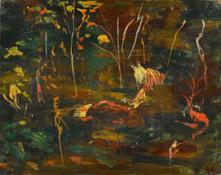 Sir Winston Churchill, The Goldfish Pool at Chartwell, oil on canvas, circa 1962 (est. £50,000-80,000) © Sotheby's