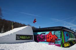 Freestyle Big Air Bag Vitelli Snow Park Foto Roberto De Pellegrin