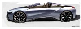 Photo Set - The new BMW i8 Roadster, the new BMW i8 Coupe - Design sketches.