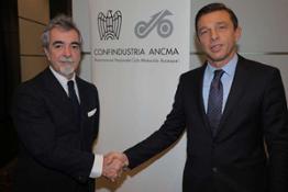 CONFINDUSTRIA ANCMA da sin Pierfrancesco Caliari (Direttore Generale) Andrea Dell'Orto (nuovo Presidente)