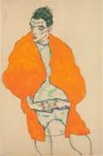 Egon Schiele, Standing Male Figure (Self-Portrait) 1914