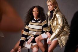 Winnie Harlow & Hayley Baldwin Tommy Icons BTS Fall 18 Low Res