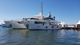 Majesty 100 at the Cannes Yachting Festival