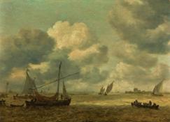 Jan Josefsz Van Goyen, Coastal Scene with Small Vessels in a Choppy Sea, 1652, Estimate £200,000-300,000 2