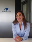 Morena Bernardini con logo ArianeGroup