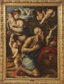 Vasari-Le tentazioni di San Girolamo cornice