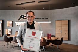 CEO Hans-Juergen Abt with Sport Auto Award 2