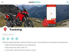 website screenshot Trackting Mamacrowd