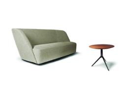 Davos sofa + Robin side Table by Verzelloni