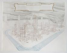 Eugenio Tibaldi, TEMPORAY LANDSCAPE 2009-2020, watercolor, 200x160 cm[2]