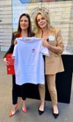 Raffaella Tavazza e Claudia Gerini con la t-shirt Solemai