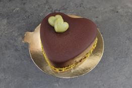 Emblema Cuore Pistacchio - Grezzo Raw Chocolate