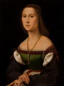 Raffaello, Ritratto femminile, XVI sec, Galleria Nazionale delle Marche