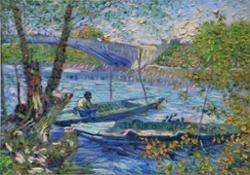 Arienti Stefano, 2020, La pesca in primavera (da Van Gogh)
