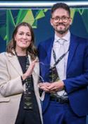 ALPAC - Silvia Dalla Via e Massimo Dalla Via alla premiazione del Deloitte BMC
