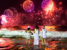 New Year's Celebration at Copacabana Beach in Rio de Janeiro. Photo by Shutterstock