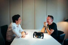 Solera Partners with Mercedes AMG PETRONAS F1 Team Toto Wolff and Darko Dejanovic