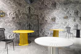 28 THE GARDEN OF POSSIBLE NATURES CAPITELLUM CHAIR AND ARA SOLIS TABLES @ FORNASETTI, MILAN HR