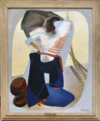 Enrico Prampolini, Marinaio nello spazio (Marinetti poeta del golfo della Spezia), 1934 olio su tela, inv. AM 1067, Roma Gall