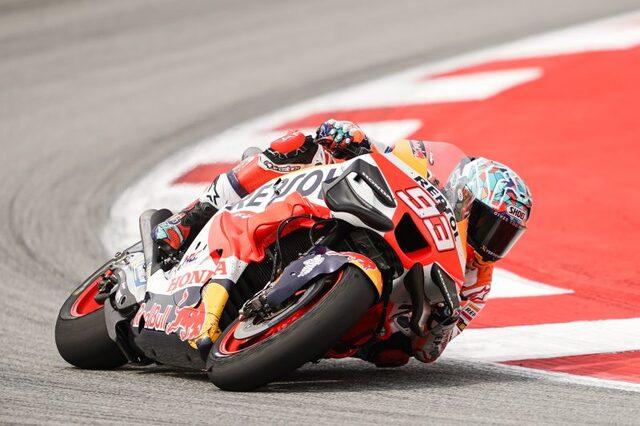 Marquez shows his speed and fights for podium in 1000th Grand Prix