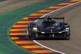 Alpine A424 test session at the Motorland circuit in Aragon Spain