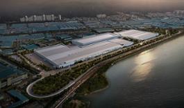 (Photo 1) Virtual Image - Bird's Eye View of the New EV-dedicated Plant in Ulsan
