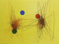 Roberto-Crippa-“Spirale-fondo-giallo”-1950-olio-su-tela-cm-120x160-Lattuada-Gallery