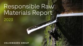 Copertina Responsible Raw Materials Report Gruppo VW VP 15