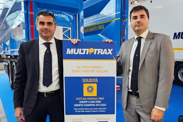 Multitrax premiata dal Financial Times: prima azienda italiana per crescita nell’ultimo decennio nella categoria Trasporti e Logistica