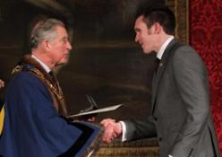 Chris Schreiber with HRH Prince of Wales