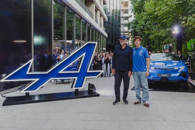 Inaugurazione Atelier Alpine Milano - Flavio Briatore, Franco Colapinto