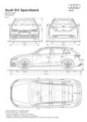 Audi S3 Sportback â€” Technical illustrations