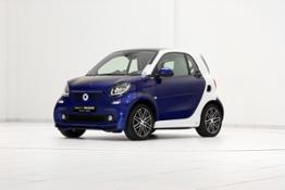 smart BRABUS tailor made fortwo coupe deep blue, tridion white
