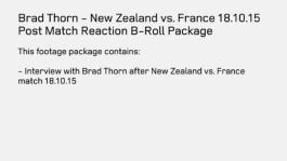 Brad Thorn - NZ vs FRA Post Match