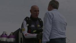 B-Roll Martin Brundle and Yves Rossy discuss discuss technology_