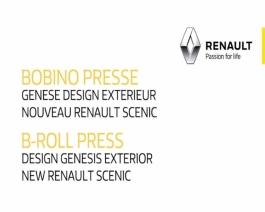 2016 - New Renault SCENIC - Exterior design press B-Roll