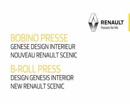 2016 - New Renault SCENIC - Interior design press B-Roll