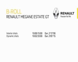 New Renault MEGANE Estate GT interior and dynamic shots
