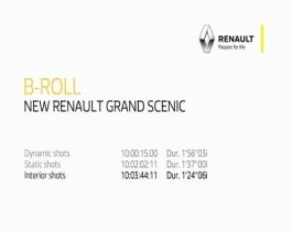 2016 - New Renault GRAND SCENIC press B-roll