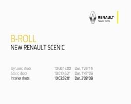 2016 - New Renault SCENIC press B-roll