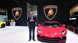 Mr. Stefano Domenicali is talking about the highlights of Aventador S